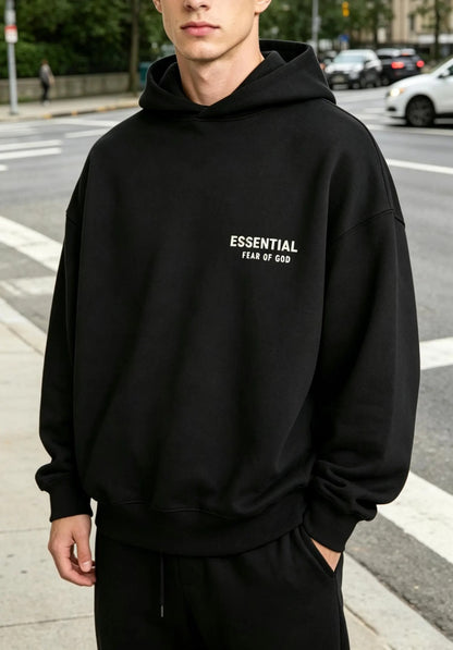 Essential 24 Season Oversized Hoodie, Unisex Streetwear Pullover