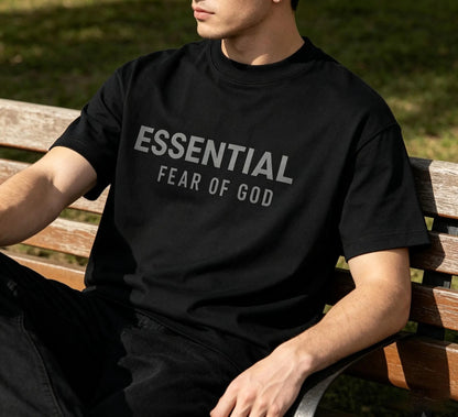 Essential Fear of God Tee, Minimalist Oversized Cotton T-Shirt
