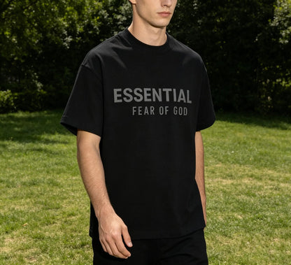 Essential Fear of God Tee, Minimalist Oversized Cotton T-Shirt