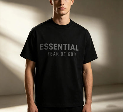 Essential Fear of God Tee, Minimalist Oversized Cotton T-Shirt