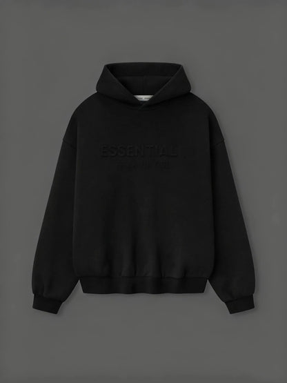 Oversized Baggy Cotton Pullover Hoodie, Unisex Relaxed Fit Sweatshirt